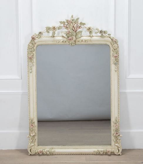 Large 19th Century Louis Philippe Painted Mirror