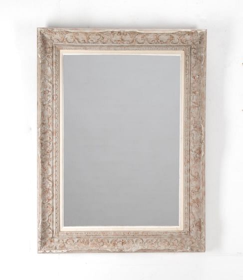 20th Century French Montparnasse Carved Framed Mirror