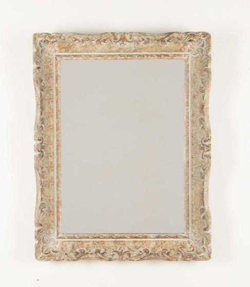 20th Century French Montparnasse Carved Framed Mirror