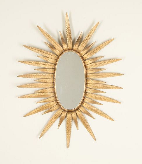 Mid-Century Spanish Gilded Tole Mirror