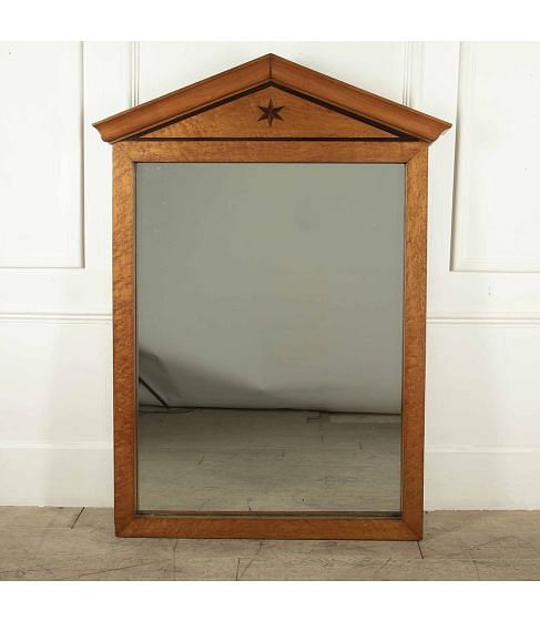 Large 19th Century Charles X Birds-Eye Maple Mirror