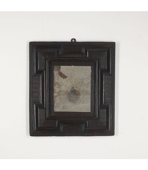 17th Century Italian Ebonised Ripple Mirror