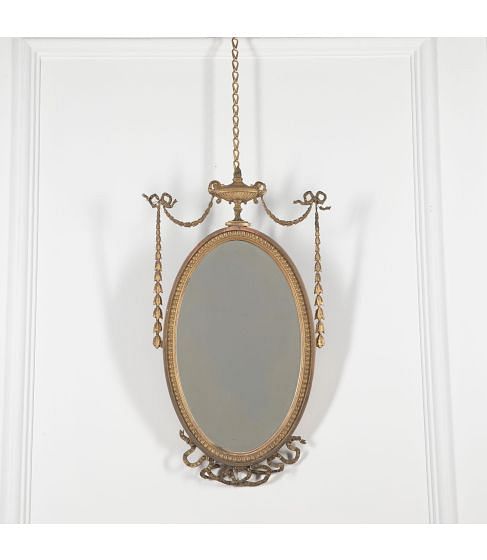 19th Century Victorian Gilt Adam’s Style Mirror