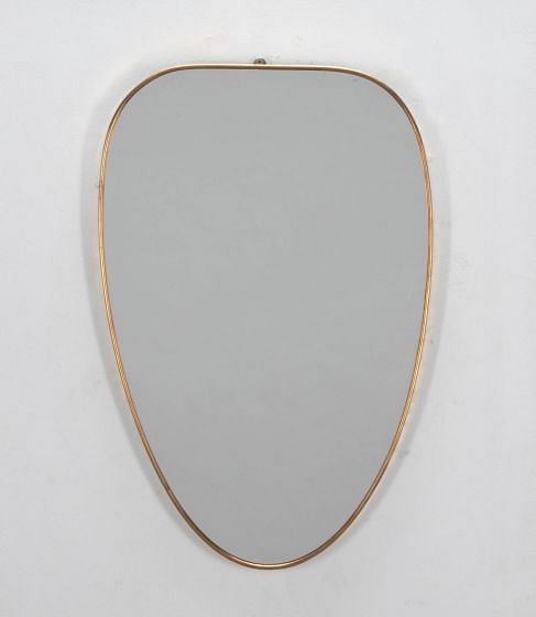 Mid Century Brass Mirror