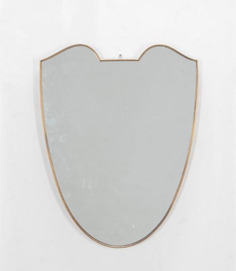 Mid Century Brass Mirror