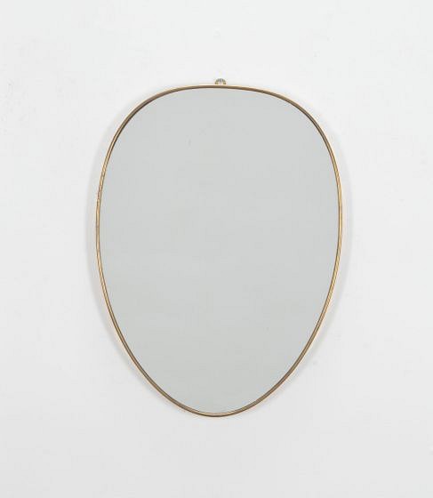 20th Century Italian Brass Mirror