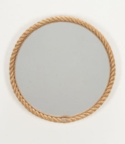 Contemporary French Round Rope Mirror