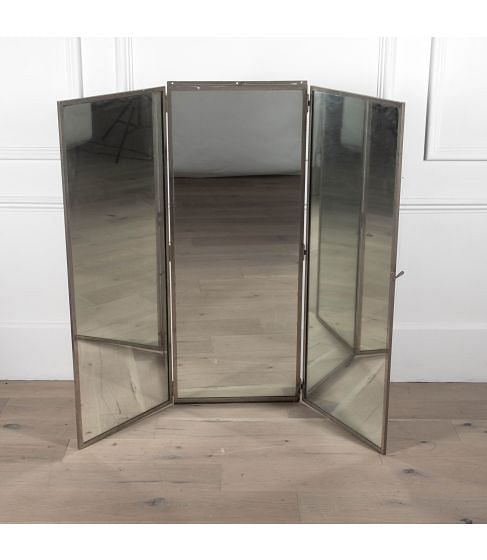 20th Century French Triptych Mirror