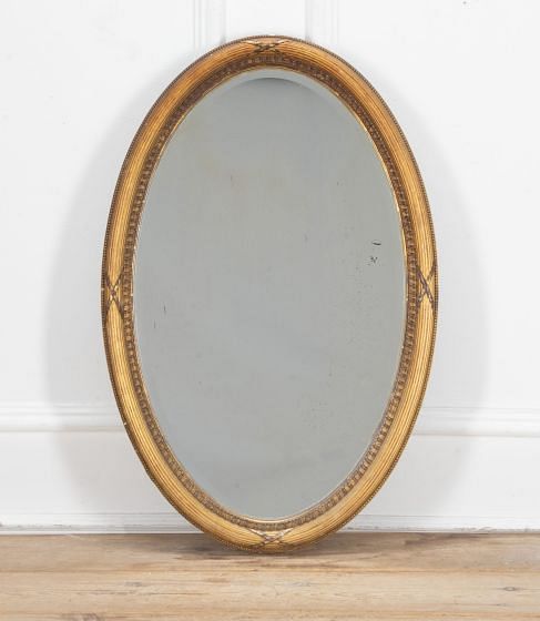 Victorian Oval Gilt Mirror