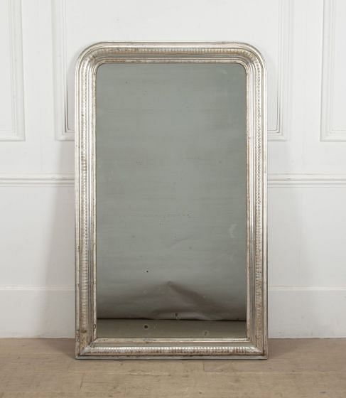 Mid 19th Century French Silver Gilt Mirror