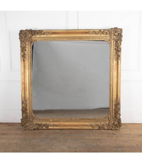 Large 19th Century English Gilt Mirror