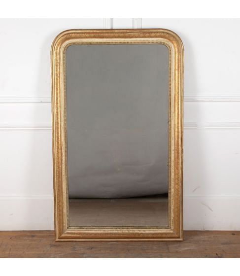 19th Century Gilded Louis Philippe Mirror