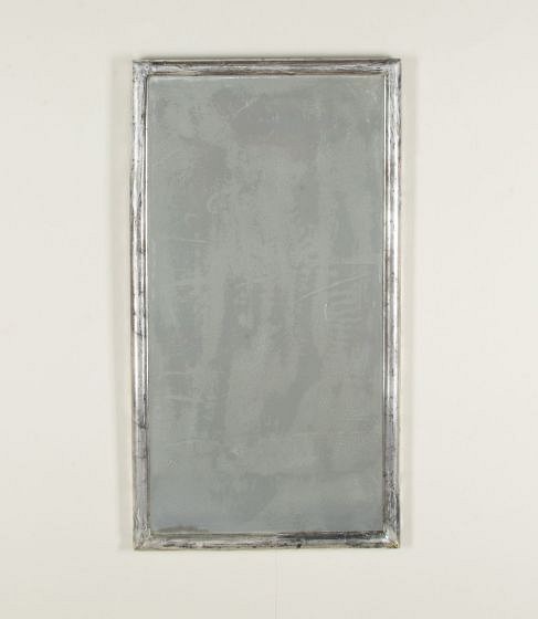 19th Century French Silver Bistro Mirror