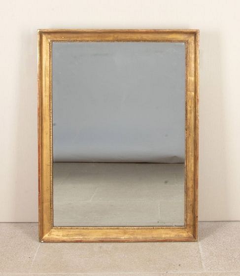 Large 19th Century French Empire Box Frame Mirror