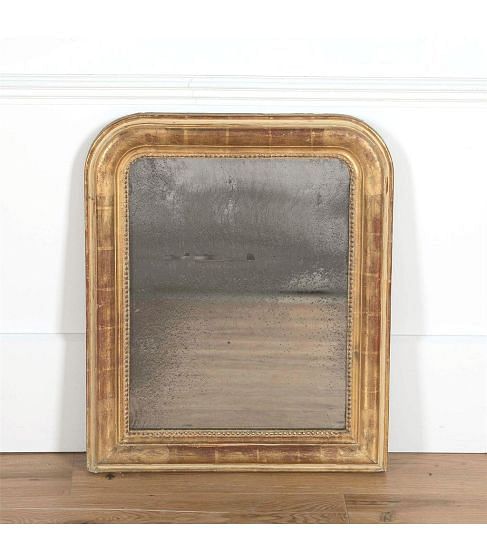 19th Century French Mercury Plate Mirror
