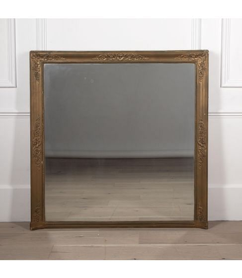 19th Century French Empire Overmantle Mirror