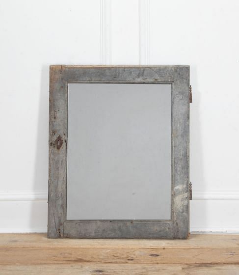 20th Century French Mirrored Wooden Window Frame