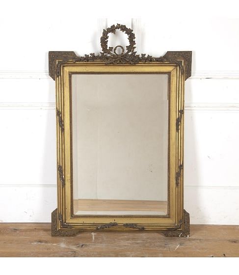 Large French 19th Century Gilt Mirror