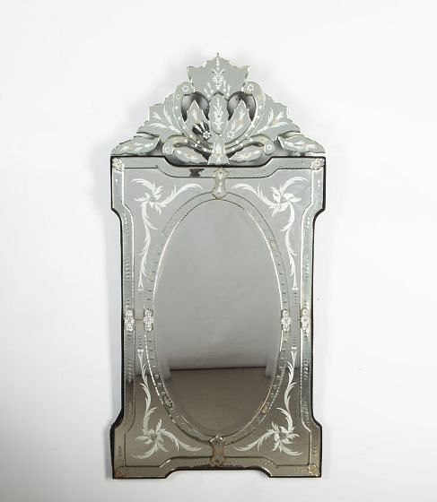 Large 20th Century Opulent Venetian Wall Mirror