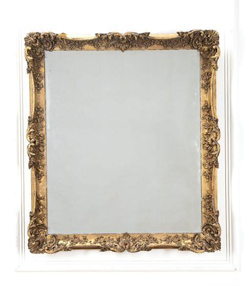 19th Century English Gilded Frame Wall Mirror