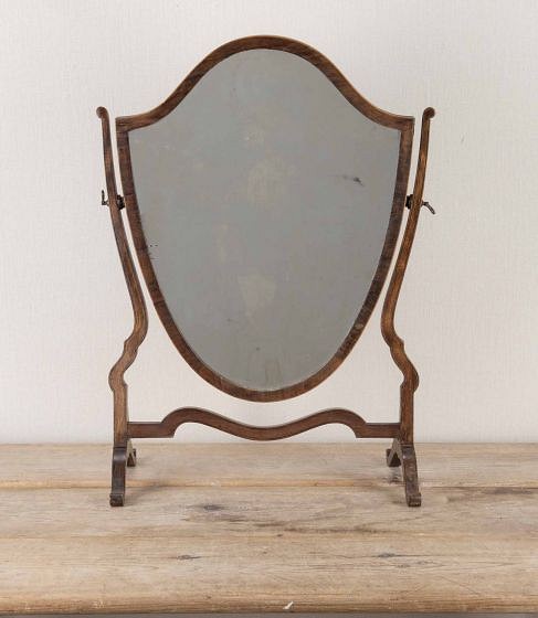 George III Period Mahogany Dressing Table Mirror
