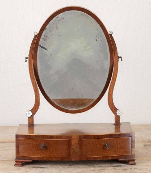 George III Mahogany Dressing Table Mirror