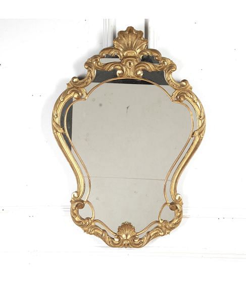1960's Shaped Wall Mirror