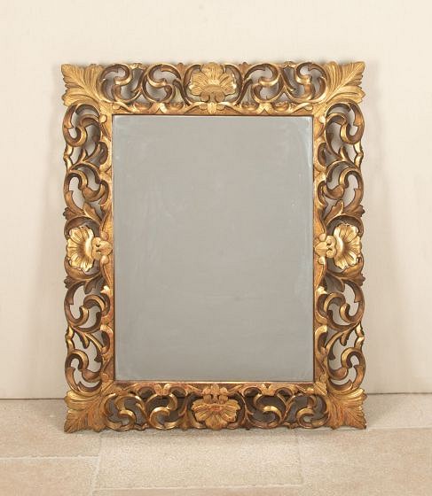 19th Century French Carved Giltwood Wall Mirror