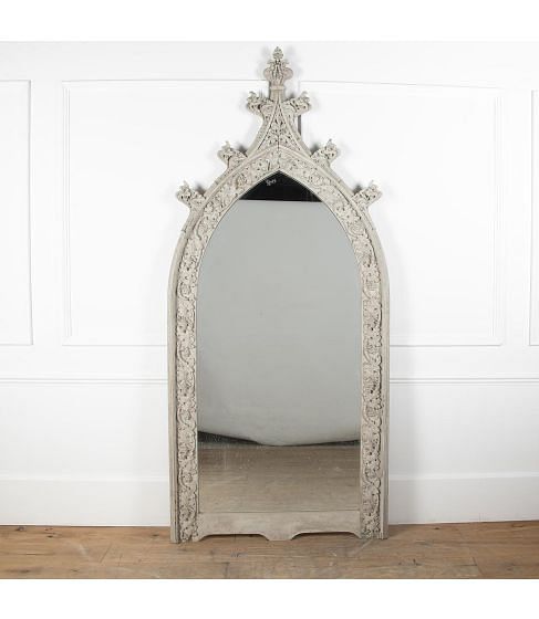 Large Gothic Revival Arched Mirror