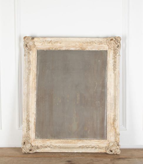 19th Century French Carved Frame Mirror