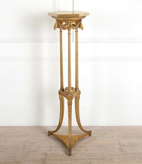 SALE: 19th Century Giltwood Torchere