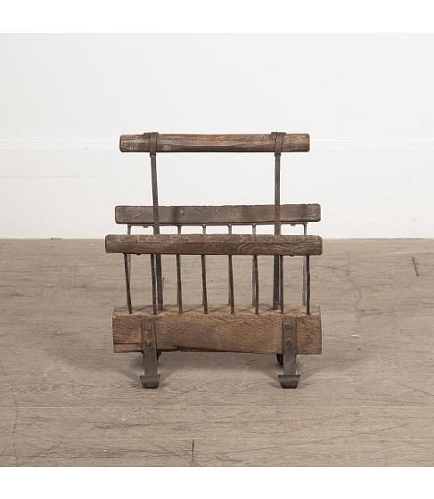 20th Century Brutalist Magazine Rack