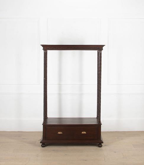19th Century French Oak Hall Stand Clothes Rail