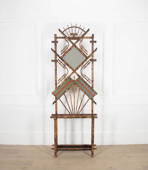 20th Century French Bamboo Hall Stand