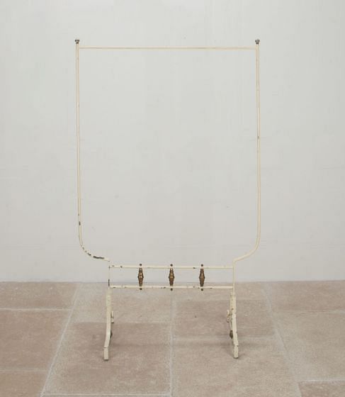 19th Century French Iron & Brass Clothes Rail