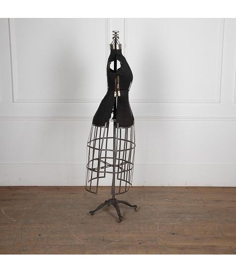SALE: 19th Century Victorian Dress Form Cage Mannequin