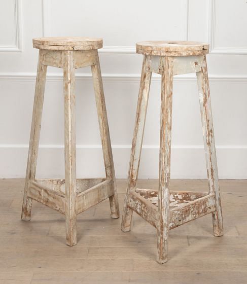 Pair of French 19th Century Sculptors Stands