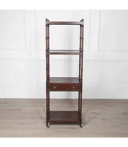19th Century Mahogany Standing Shelves
