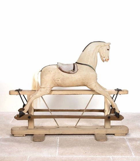 Large Early 19th Century English Rocking Horse