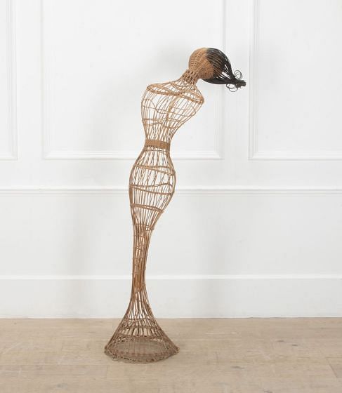 Mid-Century French Cane Mannequin