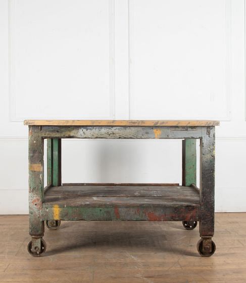 20th Century French Industrial Workbench