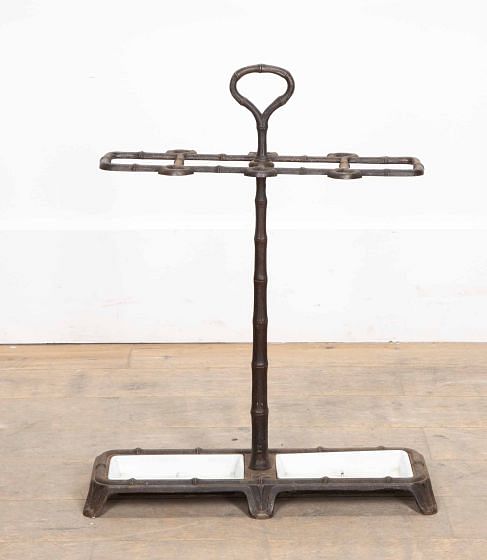 20th Century French Cast Iron Umbrella Stand