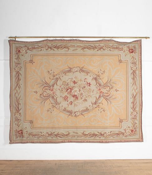 20th Century Aubusson Hand Embroidered Rug RT0738109