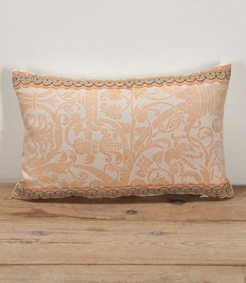 20th Century Italian Fortuny Uccelli Cushion