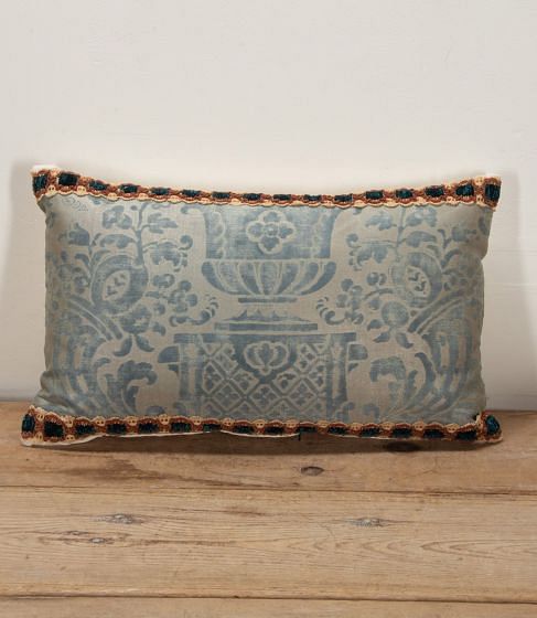Large 20th Century Italian Fortuny Carnavalet Oblong Cushion