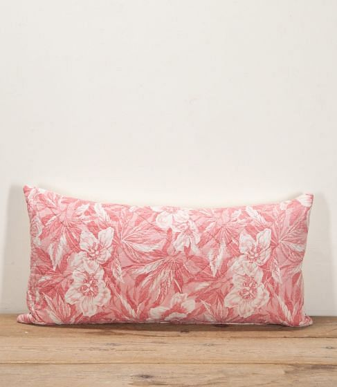 Huge 19th Century French Floral Quilted Cushion