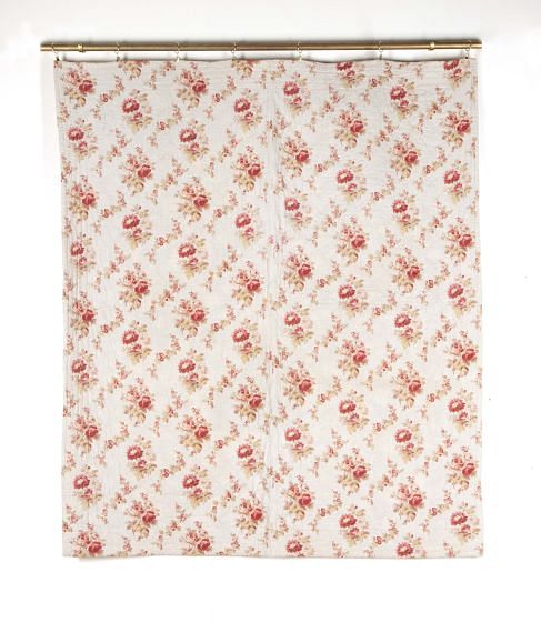 19th Century French Floral Quilt