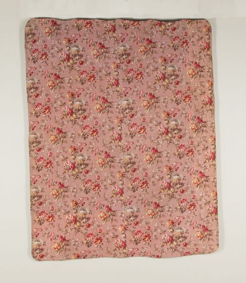 19th Century French Floral Quilt