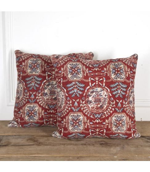 Pair of 19th Century French Quilt Cushions