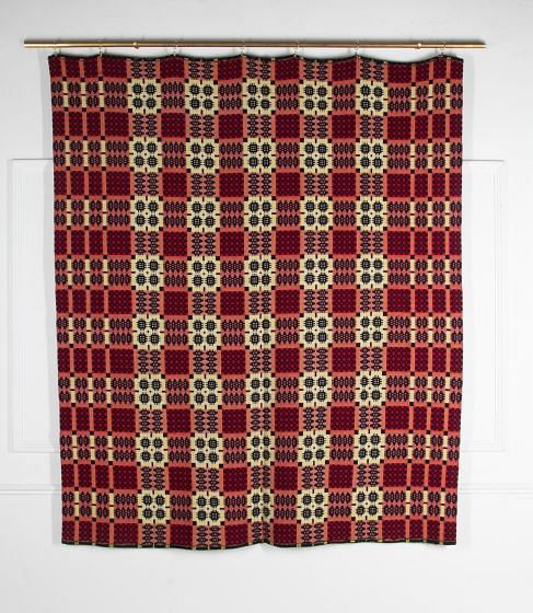 Traditional Welsh Woollen 'Tapestry' Blanket